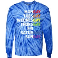 Pride Gay Agenda Mongay Pride Calendar Lgbt Calendar Week Gift Tie-Dye Long Sleeve Shirt