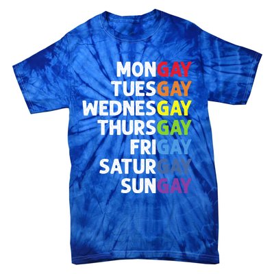 Pride Gay Agenda Mongay Pride Calendar Lgbt Calendar Week Gift Tie-Dye T-Shirt