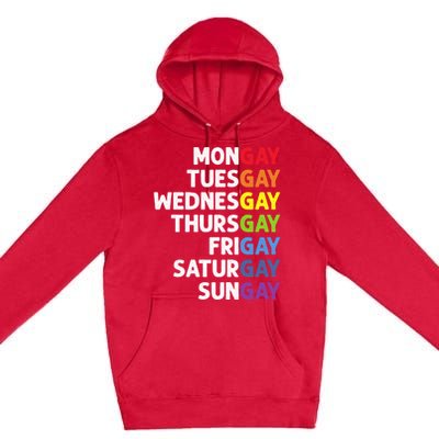 Pride Gay Agenda Mongay Pride Calendar Lgbt Calendar Week Gift Premium Pullover Hoodie