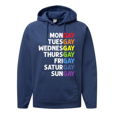 Pride Gay Agenda Mongay Pride Calendar Lgbt Calendar Week Gift Performance Fleece Hoodie