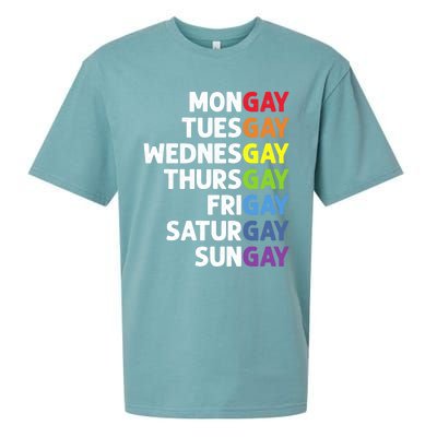 Pride Gay Agenda Mongay Pride Calendar Lgbt Calendar Week Gift Sueded Cloud Jersey T-Shirt