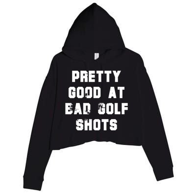 Pretty Good At Bad Golf Shots Crop Fleece Hoodie