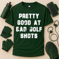 Pretty Good At Bad Golf Shots Cooling Performance Crew T-Shirt
