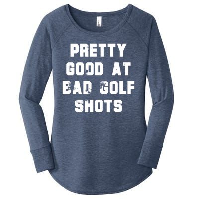 Pretty Good At Bad Golf Shots Women's Perfect Tri Tunic Long Sleeve Shirt