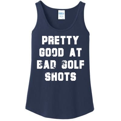 Pretty Good At Bad Golf Shots Ladies Essential Tank