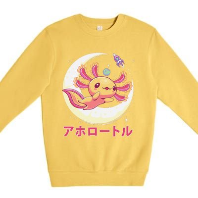 Pastel Goth Axolotl Kawaii Japanese Anime Aesthetic Nu Goth  Premium Crewneck Sweatshirt