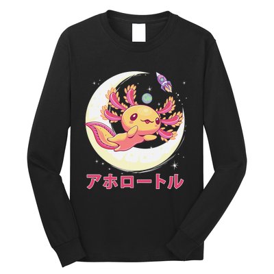 Pastel Goth Axolotl Kawaii Japanese Anime Aesthetic Nu Goth  Long Sleeve Shirt