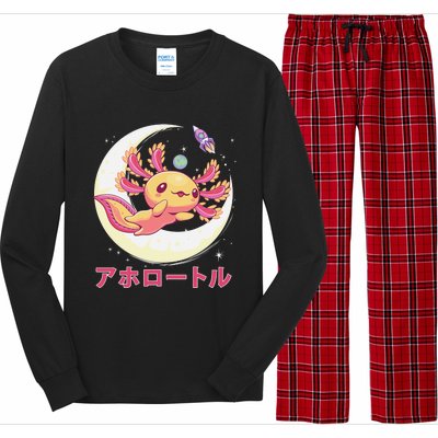 Pastel Goth Axolotl Kawaii Japanese Anime Aesthetic Nu Goth  Long Sleeve Pajama Set