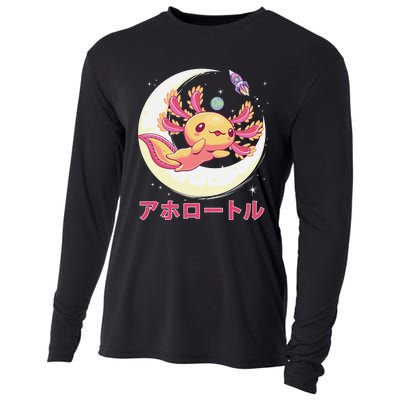 Pastel Goth Axolotl Kawaii Japanese Anime Aesthetic Nu Goth  Cooling Performance Long Sleeve Crew