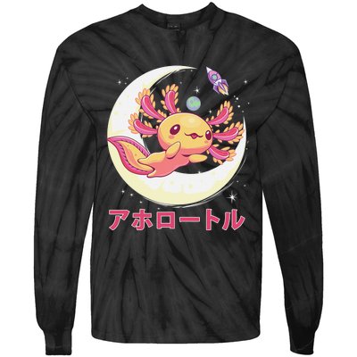 Pastel Goth Axolotl Kawaii Japanese Anime Aesthetic Nu Goth  Tie-Dye Long Sleeve Shirt