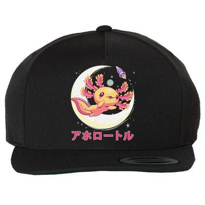 Pastel Goth Axolotl Kawaii Japanese Anime Aesthetic Nu Goth  Wool Snapback Cap