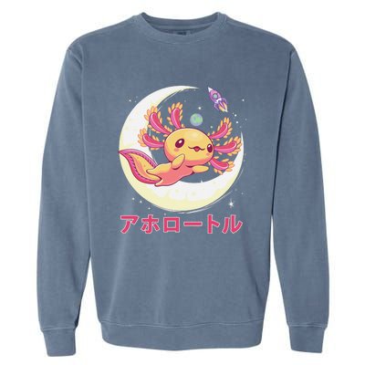 Pastel Goth Axolotl Kawaii Japanese Anime Aesthetic Nu Goth  Garment-Dyed Sweatshirt