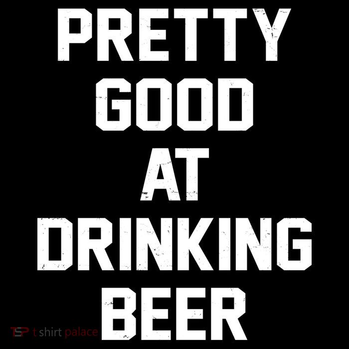 Pretty Good At Drinking Beer Festive Party Stripe Pom Pom Beanie