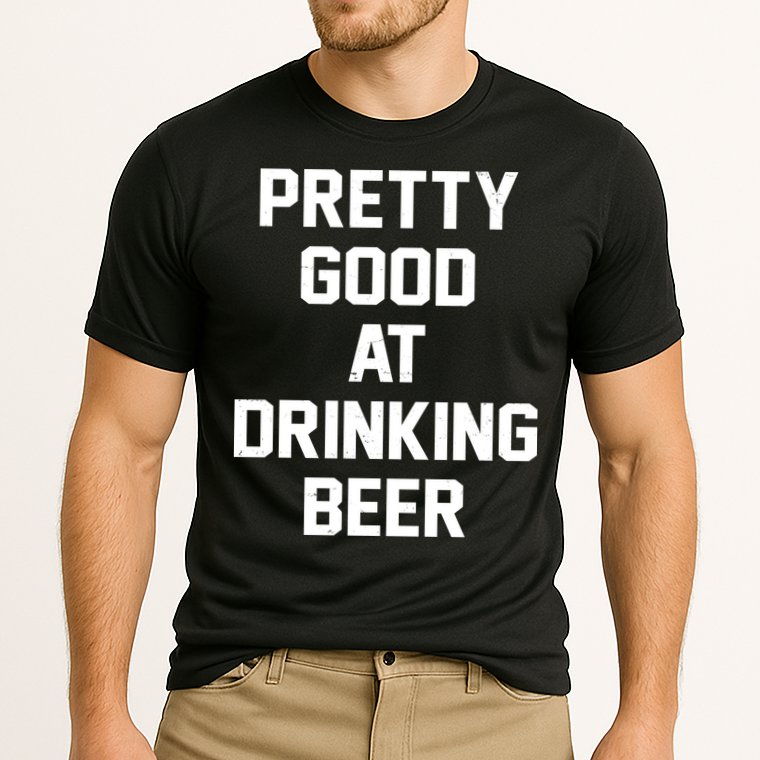 Pretty Good At Drinking Beer Festive Party Performance Shirt