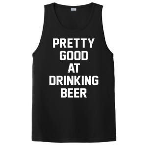 Pretty Good At Drinking Beer Festive Party PosiCharge Competitor Tank