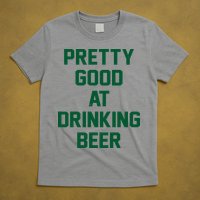 Pretty Good At Drinking Beer Festive Party T-Shirt