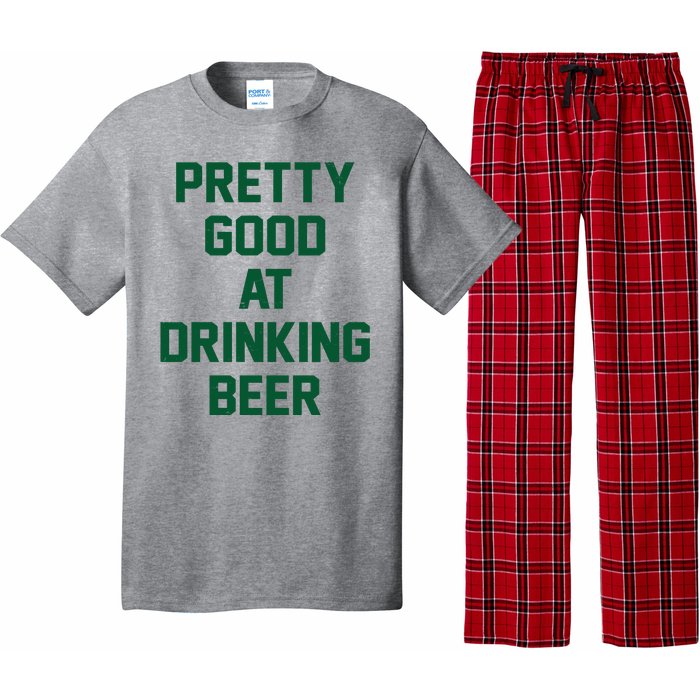 Pretty Good At Drinking Beer Festive Party Pajama Set