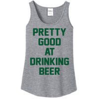 Pretty Good At Drinking Beer Festive Party Ladies Essential Tank