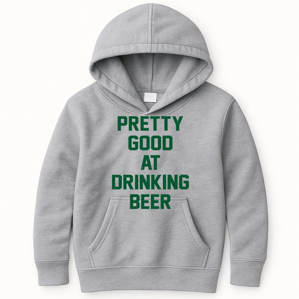 Pretty Good At Drinking Beer Festive Party Kids Hoodie