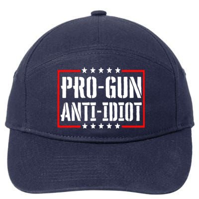 Pro Gun Anti Idiot 7-Panel Snapback Hat