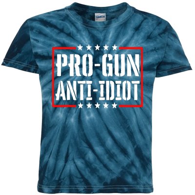 Pro Gun Anti Idiot Kids Tie-Dye T-Shirt