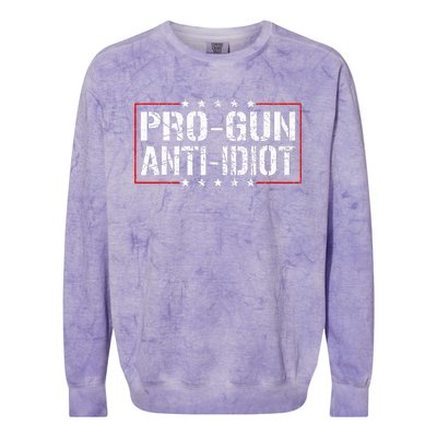 Pro Gun Anti Idiot Colorblast Crewneck Sweatshirt