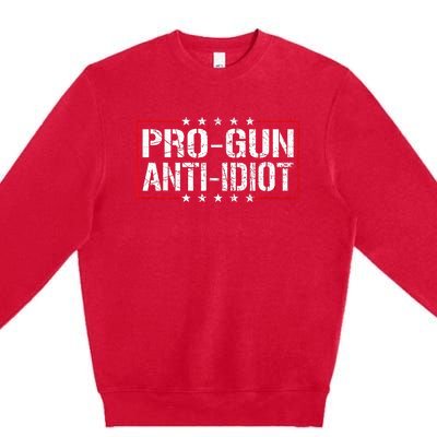 Pro Gun Anti Idiot Premium Crewneck Sweatshirt