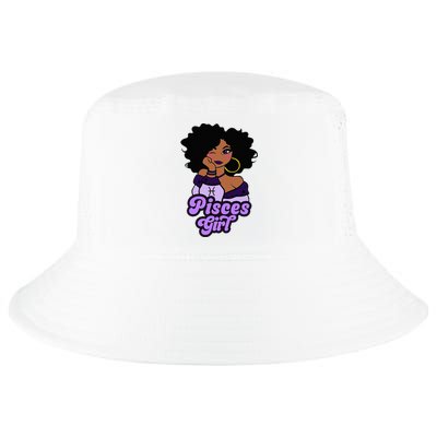 Pisces Girl Afro Girl Zodiac Signs Birthday Cool Comfort Performance Bucket Hat