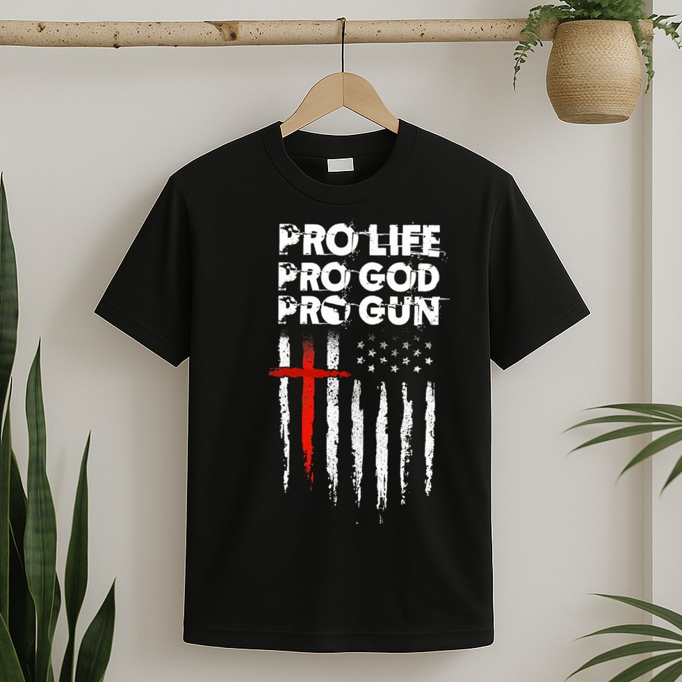 Pro Gun American Flag Patriotic Christian T-Shirt