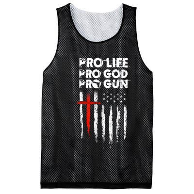 Pro Gun American Flag Patriotic Christian Mesh Reversible Basketball Jersey Tank