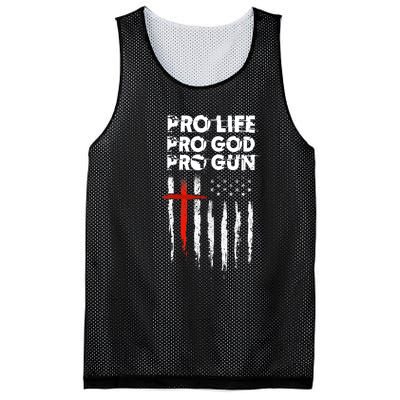 Pro Gun American Flag Patriotic Christian Mesh Reversible Basketball Jersey Tank