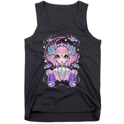 Pastel Goth Anime Tank Top