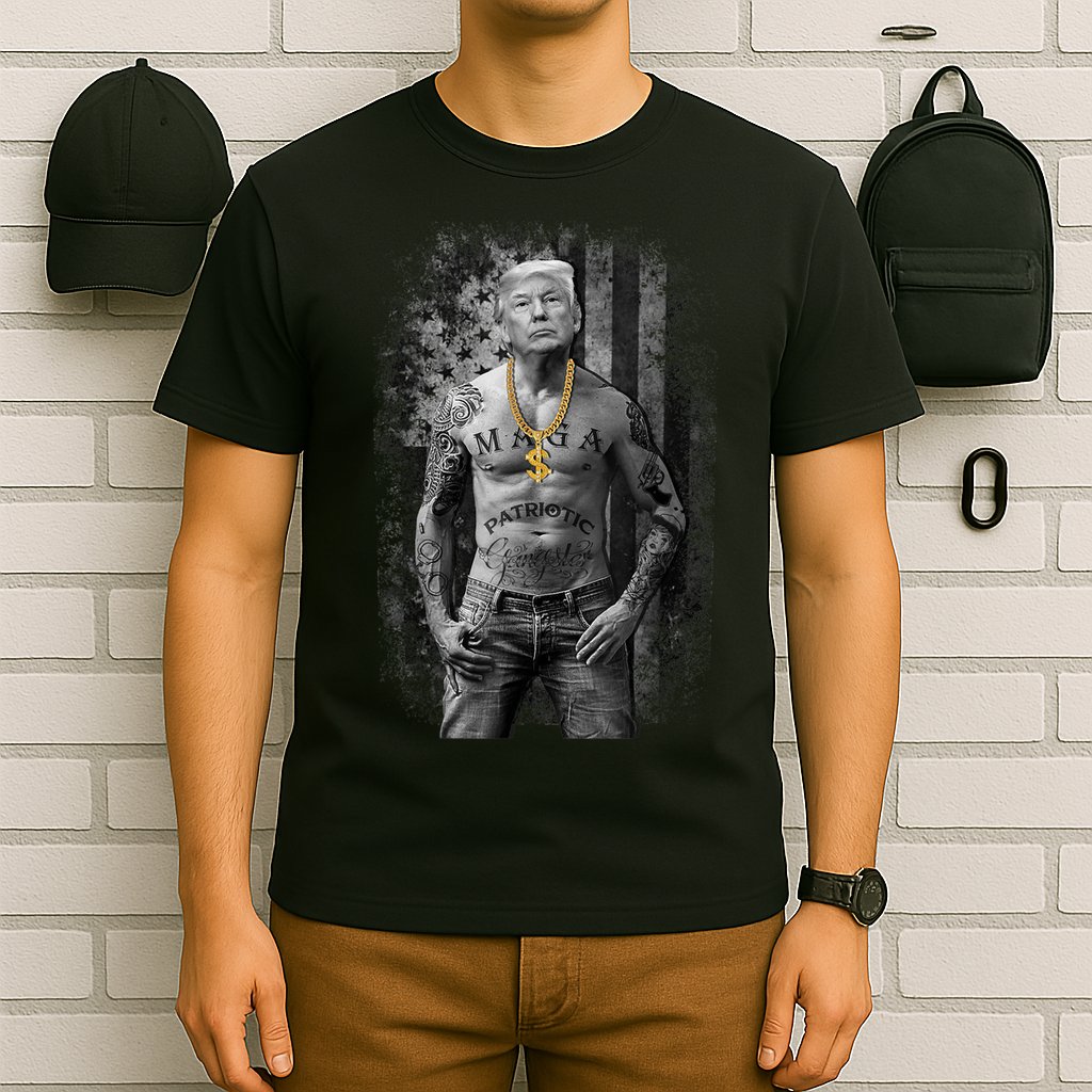 Patriotic Gangster Anti Liberal Pro Trump Republican Gifts T-Shirt