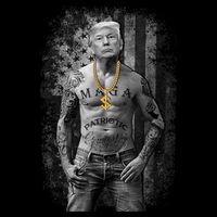Patriotic Gangster Anti Liberal Pro Trump Republican Gifts Button