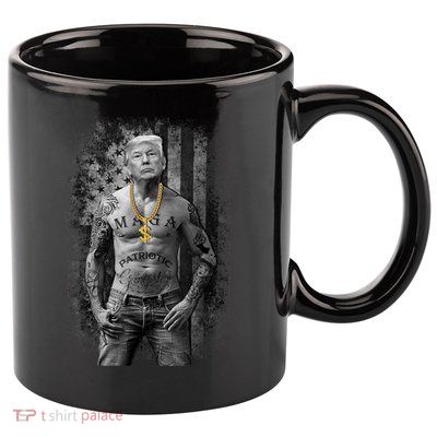 Patriotic Gangster Anti Liberal Pro Trump Republican Gifts 11oz C Handle Ceramic Mug