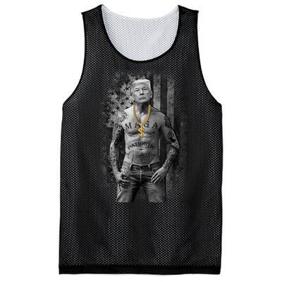 Patriotic Gangster Anti Liberal Pro Trump Republican Gifts Mesh Reversible Basketball Jersey Tank