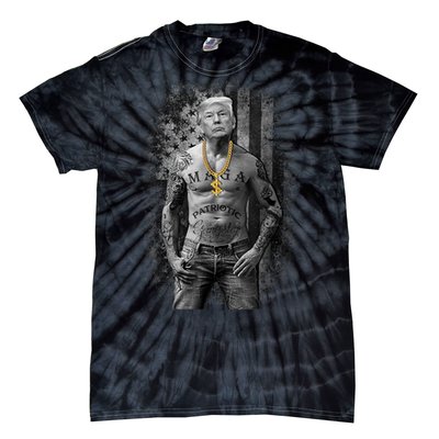 Patriotic Gangster Anti Liberal Pro Trump Republican Gifts Tie-Dye T-Shirt