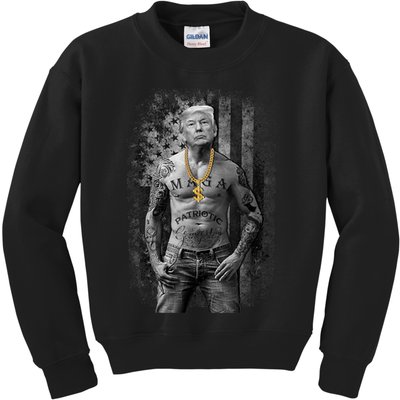 Patriotic Gangster Anti Liberal Pro Trump Republican Gifts Kids Sweatshirt