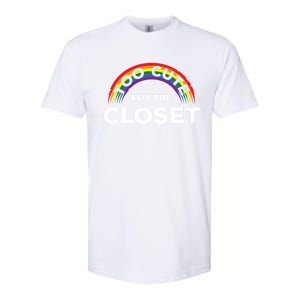 Pro Gay Agenda Rainbow Pride Flag Parade Lgbtq Couple Print Gift Softstyle CVC T-Shirt