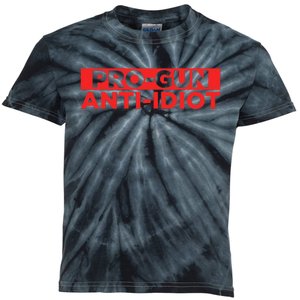 Pro Gun Anti Idiot Kids Tie-Dye T-Shirt