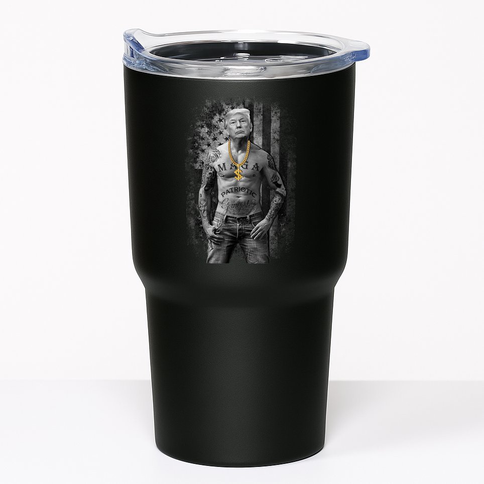 Patriotic Gangster Anti Liberal Pro Trump Republican Gifts Tumbler