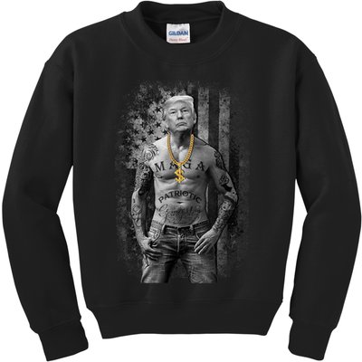Patriotic Gangster Anti Liberal Pro Trump Republican Gifts Kids Sweatshirt