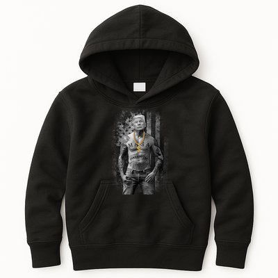 Patriotic Gangster Anti Liberal Pro Trump Republican Gifts Kids Hoodie