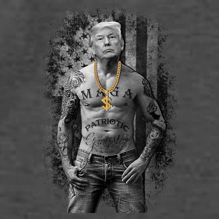 Patriotic Gangster Anti Liberal Pro Trump Republican Gifts Vector Backpack