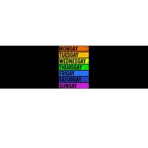 Pride Gay Agenda Love Lgbt Mongay Tuesgay Funny Pride Month Bumper Sticker