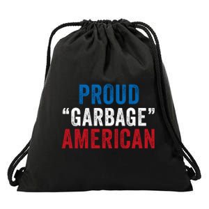 Proud Garbage American Maga Garbage Truck Trump Vance 2024 Drawstring Bag