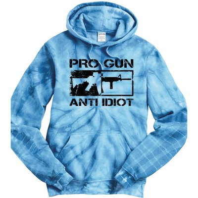 Pro Gun Anti Idiot 2nd Amendment Ar15 Rifle Gun Rights Tie Dye Hoodie