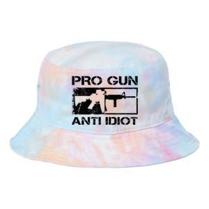 Pro Gun Anti Idiot 2nd Amendment Ar15 Rifle Gun Rights Tie Dye Newport Bucket Hat