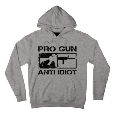 Pro Gun Anti Idiot 2nd Amendment Ar15 Rifle Gun Rights Tall Hoodie