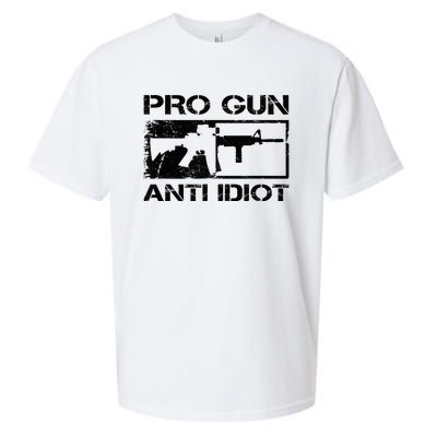 Pro Gun Anti Idiot 2nd Amendment Ar15 Rifle Gun Rights Sueded Cloud Jersey T-Shirt